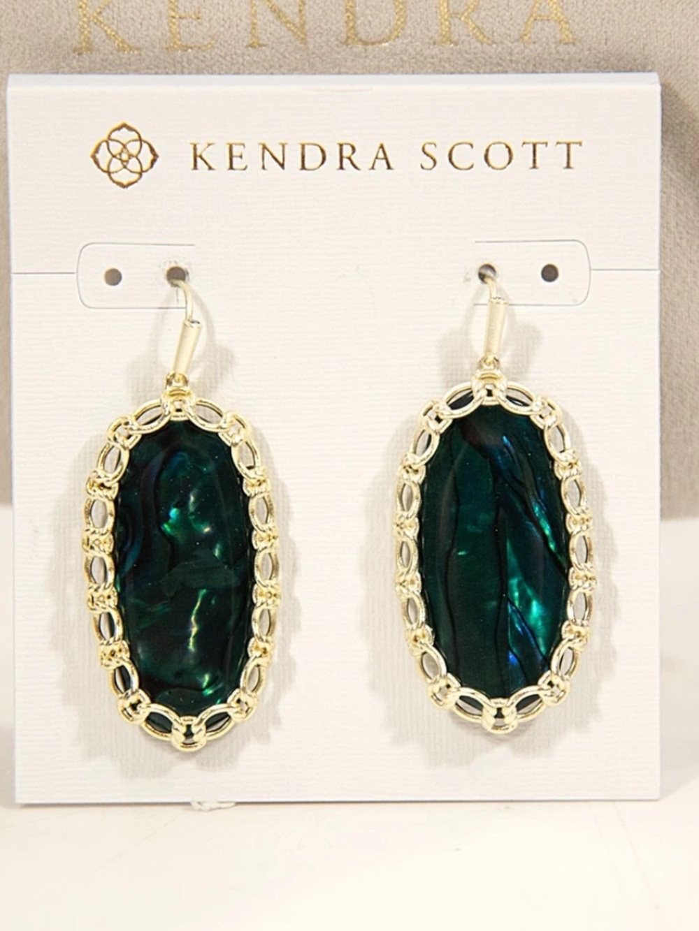 Kendra Scott macrame elle drop earrings NWT